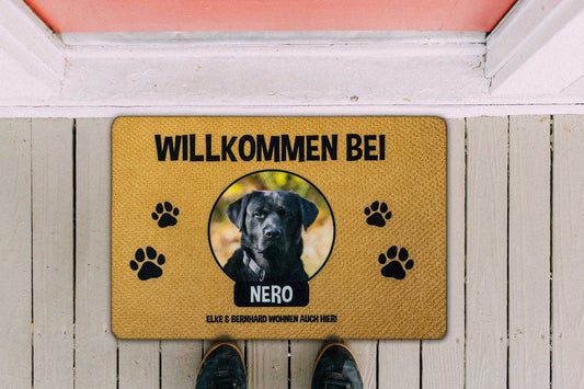 Fußmatte Hund "Willkommen"
