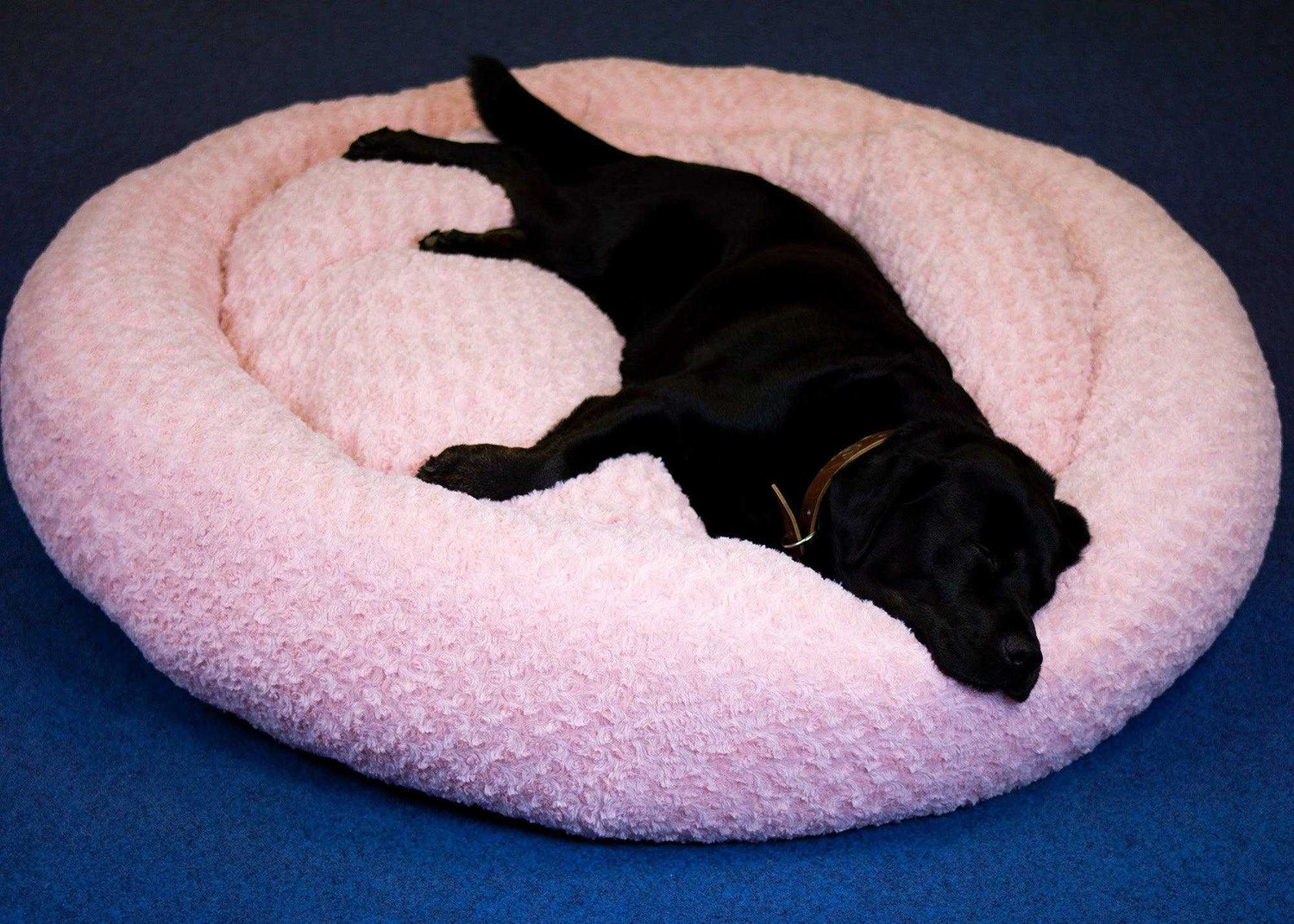 Hundebett Kuschelwolke  mit kuscheligem Plüsch herausnehmbares Kissen einfarbig