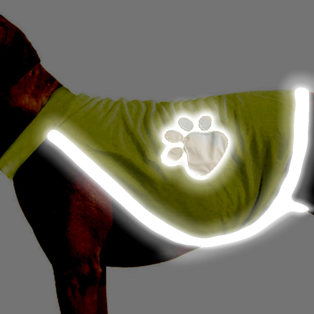 Baddery Hundewarnweste Reflektierende Warnweste für Hunde - verschiedene  Motive - Signalweste, in verschiedenen Größen, mit reflektierenden Details