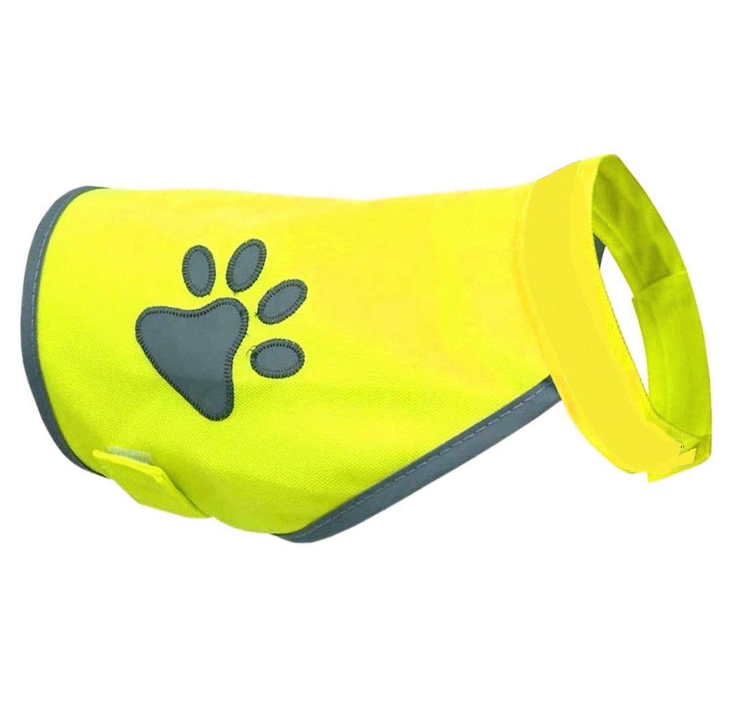 DONGKER Warnweste Hund, Verstellbar Neongelb Sicherheitsweste Hunde mit  Reflektierenden Elementen für mehr Sicherheit im Dunkeln