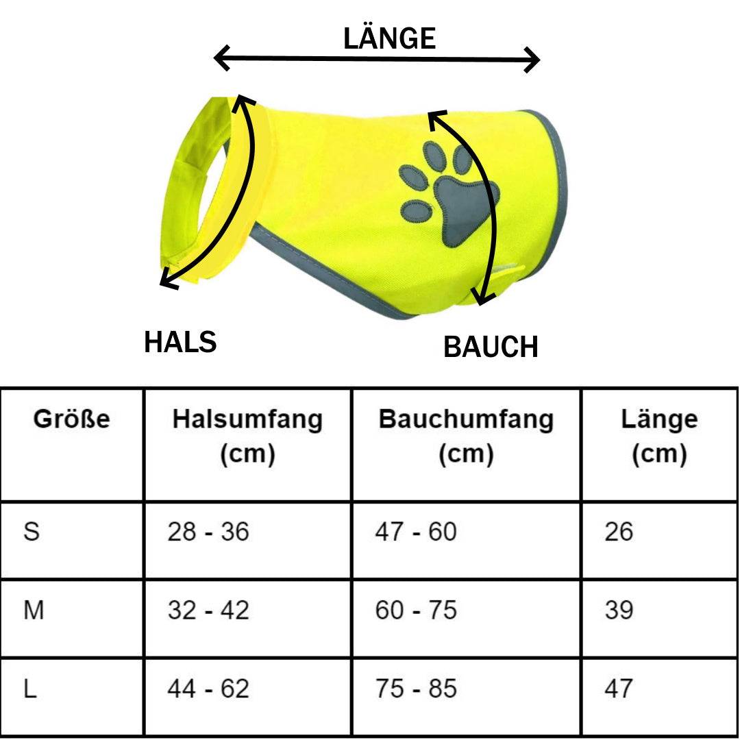 Warnweste für Hunde – Sicherheitsweste mit reflektierenden Elementen - Fellando