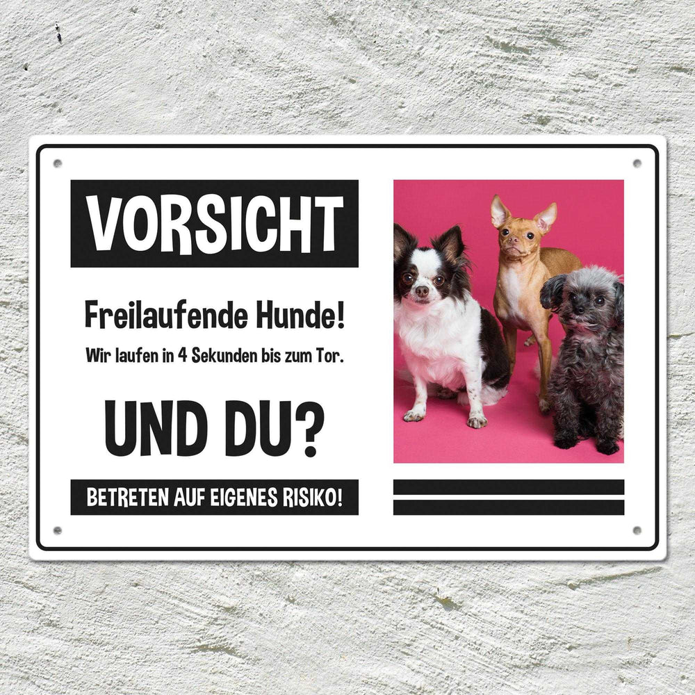 Personalisierbares -Foto- Schild "4 Sekunden"