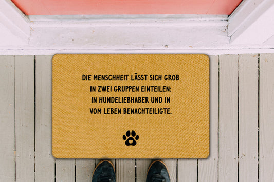 Fußmatte Hund "Menschheit" 66 x 44 cm
