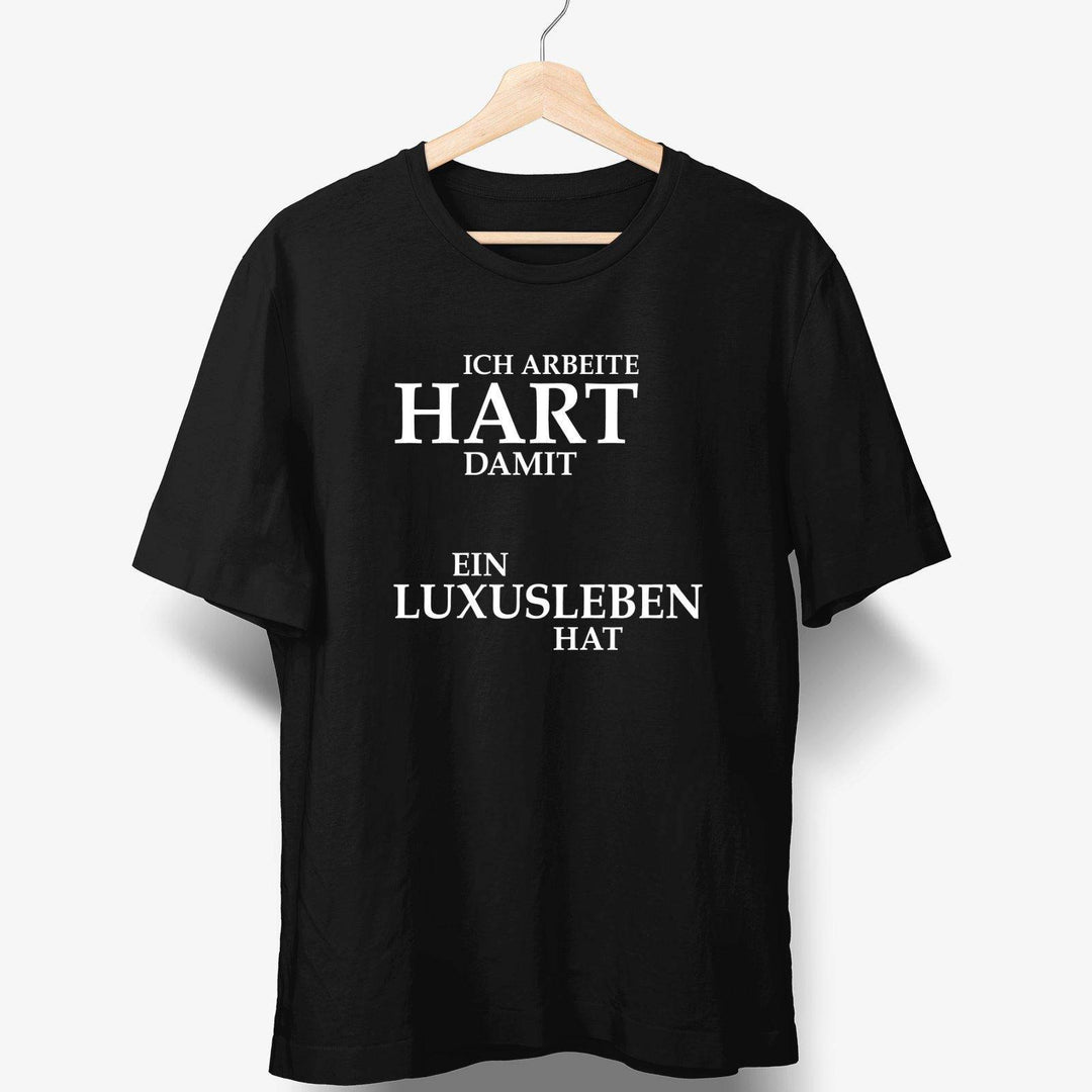 Ich arbeite Hart damit  - personalisierbares Hunde T-Shirt