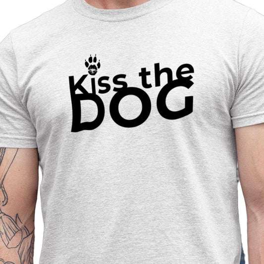 T-Shirt - "Kiss the Dog" Kussmund "i Punkt" mit Kralle