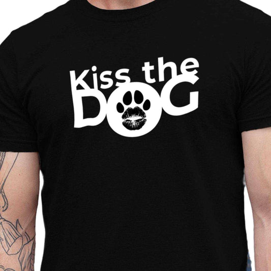 T-Shirt - "Kiss the Dog" Kussmund im "O" ohne Kralle