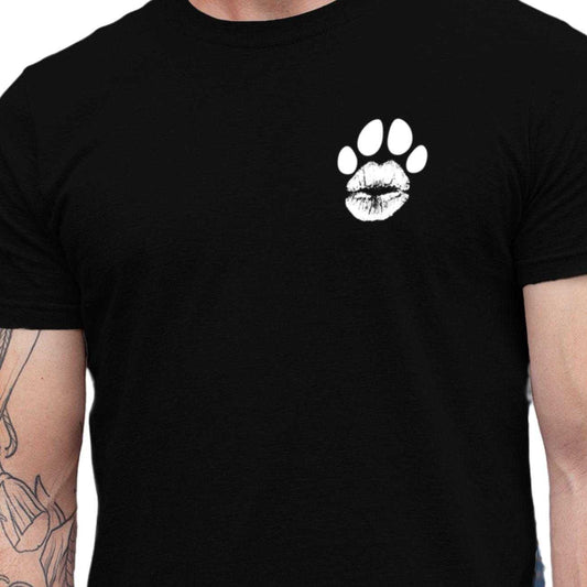 T-Shirt - "Kiss the Dog" Kussmund klein ohne Kralle