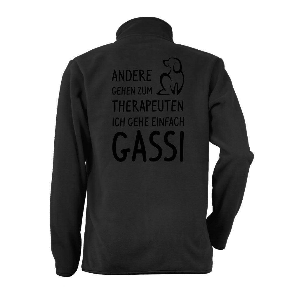 Andere gehen zum Therapeuten ich gehe einfach Gassi - Fleecejacke