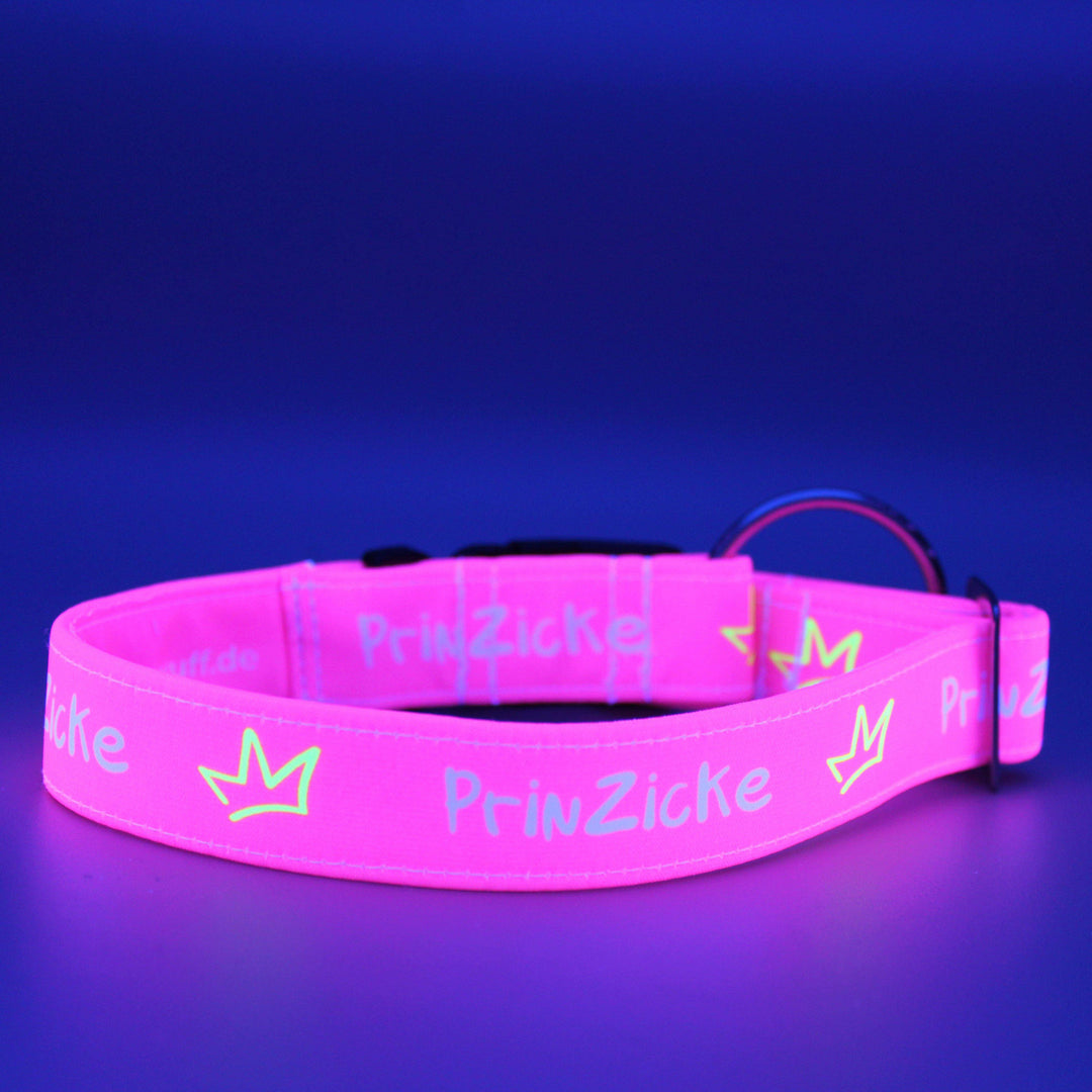 Prinzicke rosa - Neon - Hundehalsband