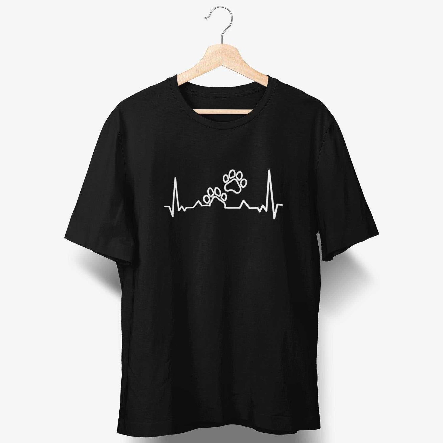 Herzschlag Hundepfoten T-Shirt
