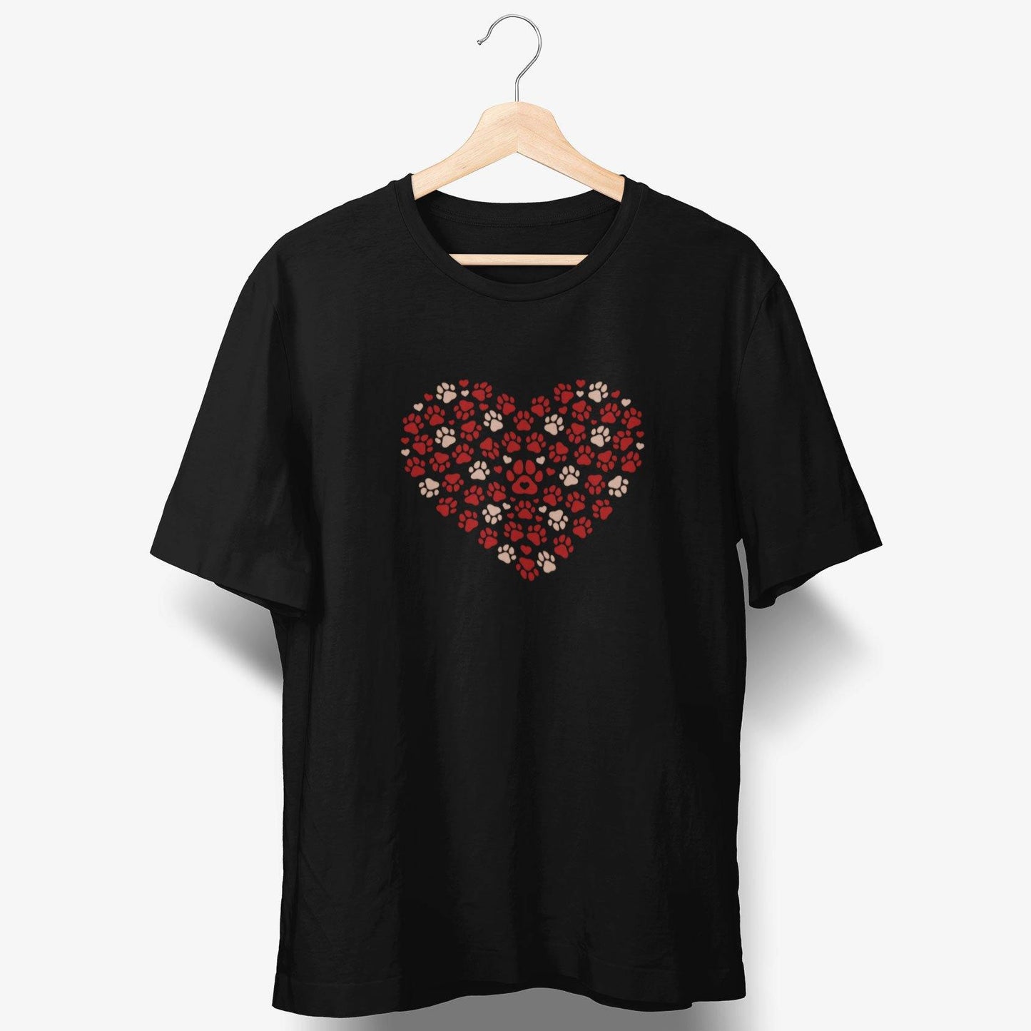 Herz aus Pfoten T-Shirt