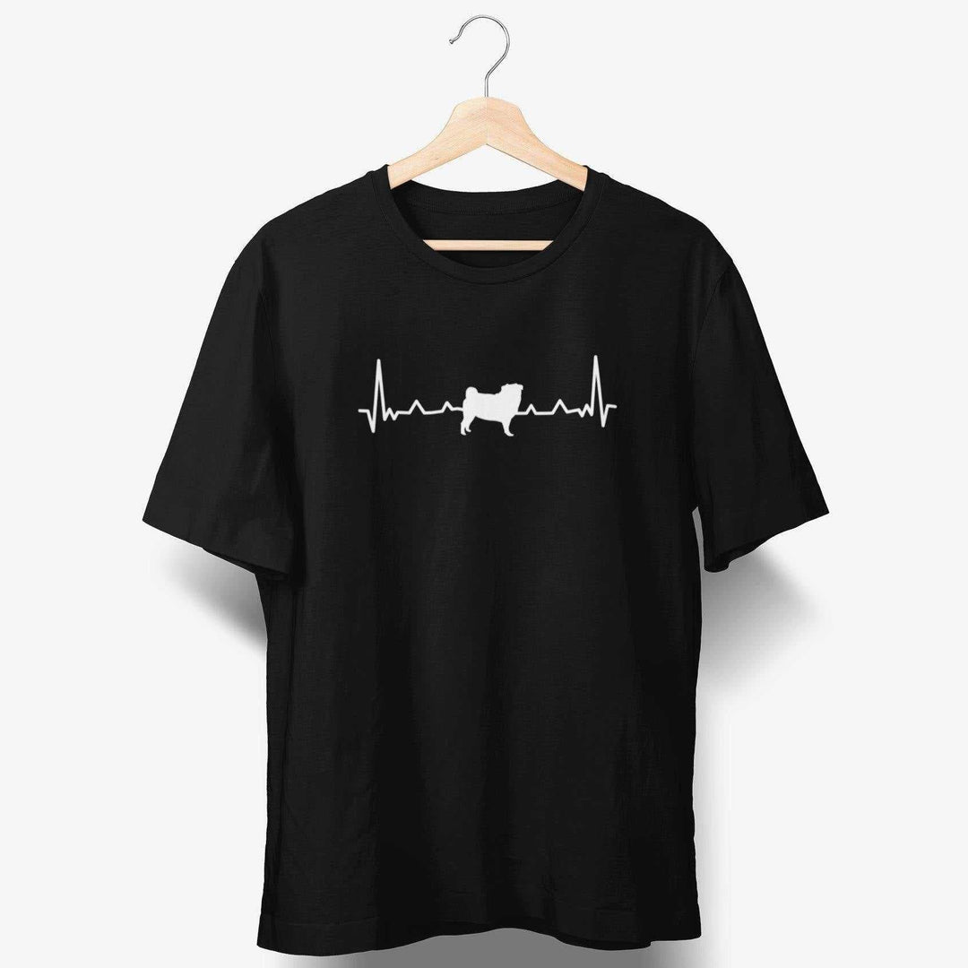 Herzschlag Mops T-Shirt