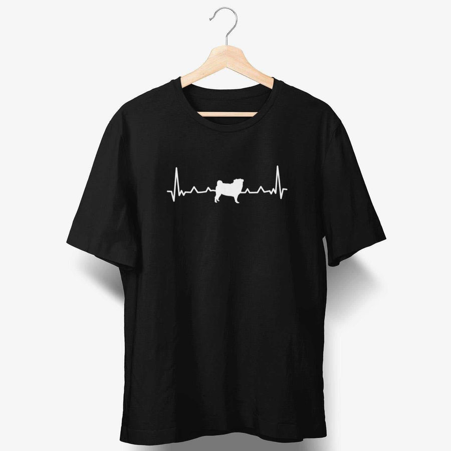 Herzschlag Mops T-Shirt