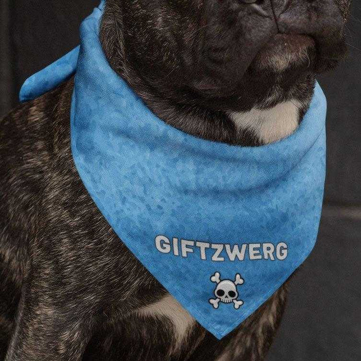 2er Set - Giftzwerg - Hunde Halstuch / Bandana für Hunde