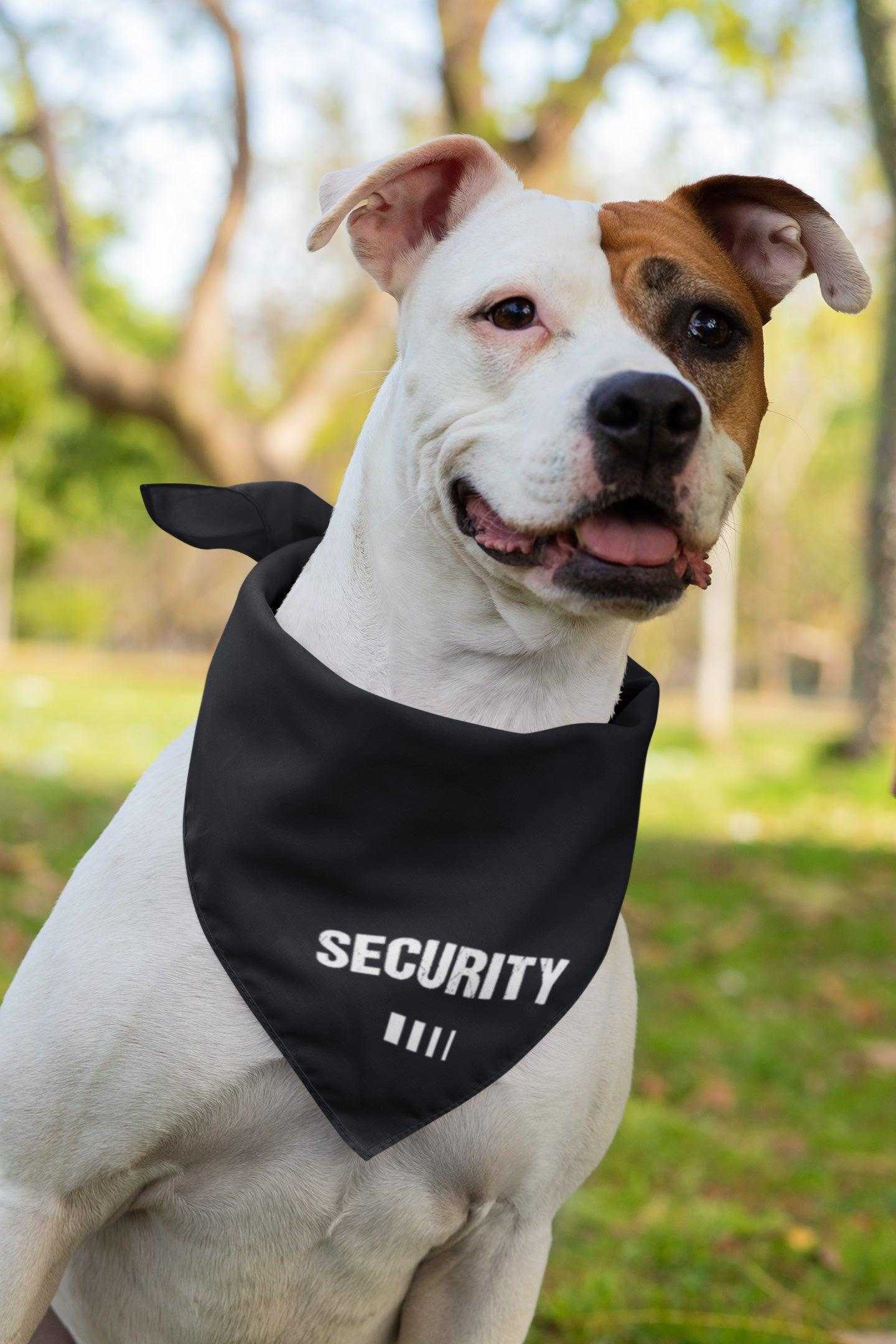 2er Set - Security - Hunde Halstuch / Bandana für Hunde