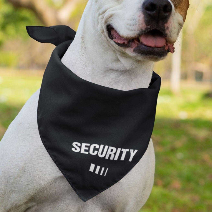 2er Set - Security - Hunde Halstuch / Bandana für Hunde