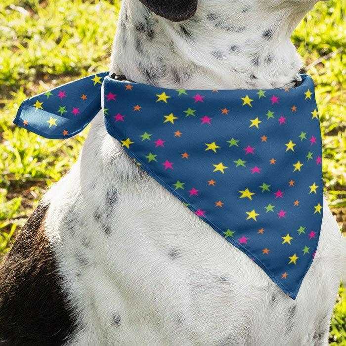 2er Set - Sterne navy - Hunde Halstuch / Bandana für Hunde