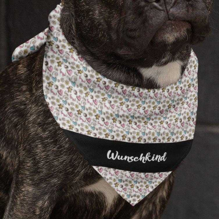 2er Set - Wunschkind - Hunde Halstuch / Bandana für Hunde