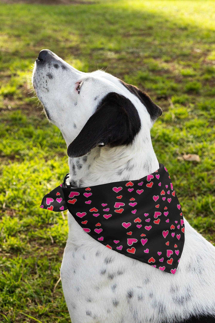 2er Set - Herzchen - Hunde Halstuch / Bandana für Hunde