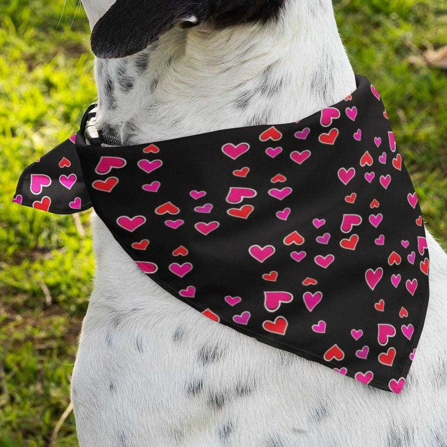 2er Set - Herzchen - Hunde Halstuch / Bandana für Hunde