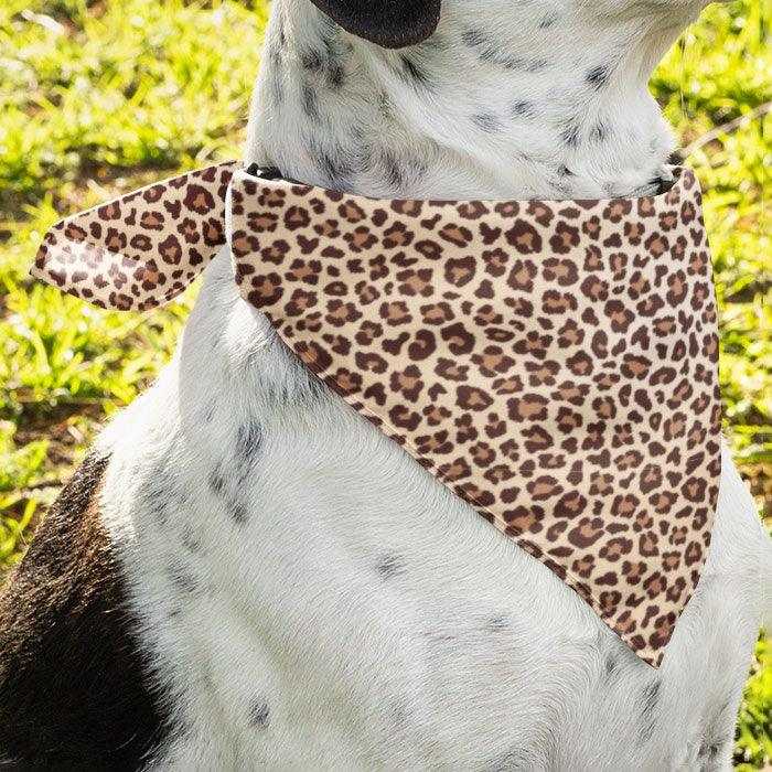 2er Set - Leopard - Hunde Halstuch / Bandana für Hunde