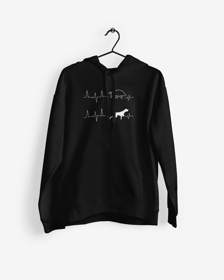 Herzschlag-Wildschwein-Drahthaar Hoodie