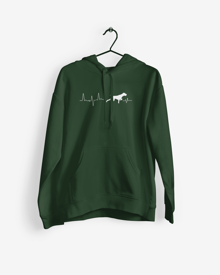 Herzschlag-Drahthaar Hoodie