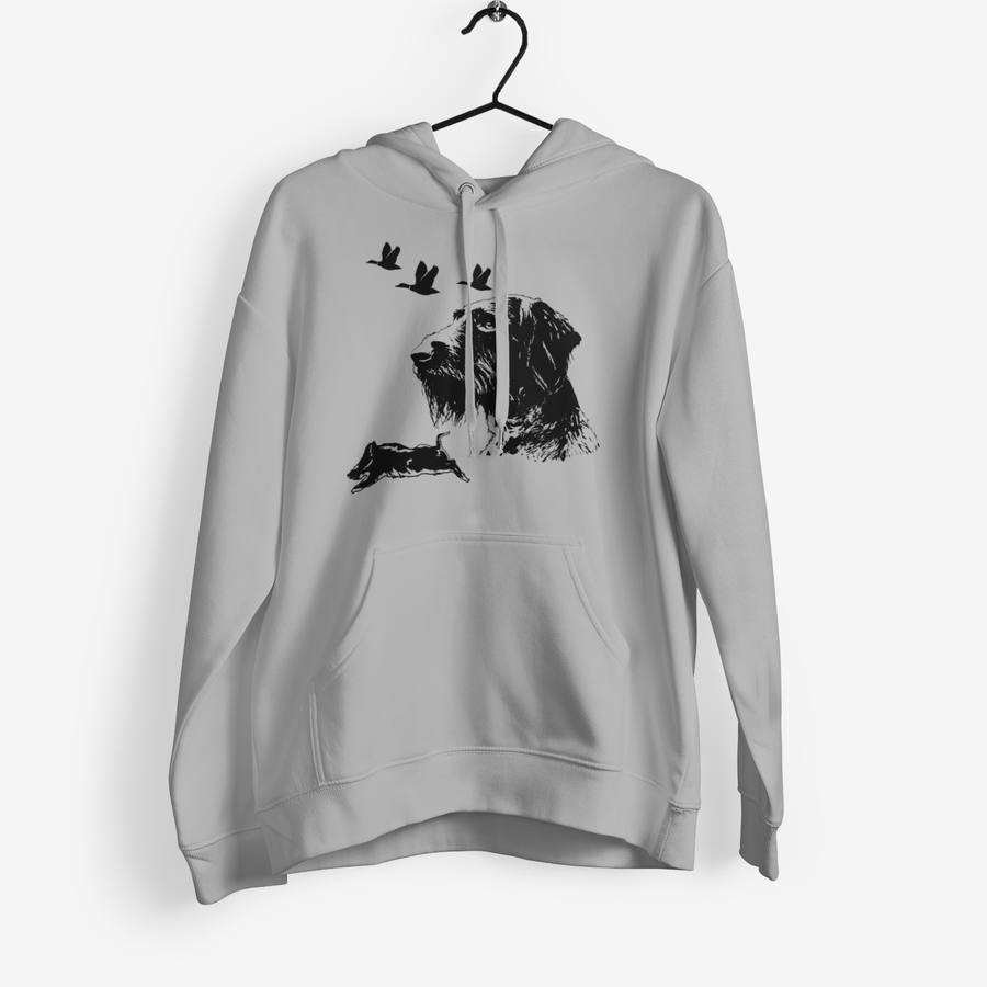 Draht-Haar-Jagd Hoodie